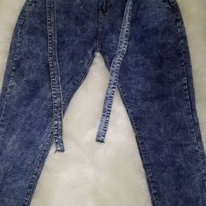 Bow Fringe Skinny Jeans